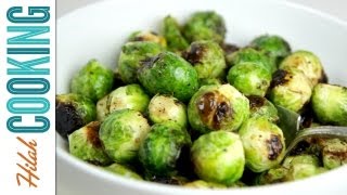 How To Roast Brussels Sprouts  Hilah Cooking [upl. by Anuska436]