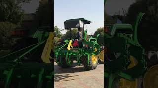 John Deere 5405 4wd 17 cultivator [upl. by Akihsat]