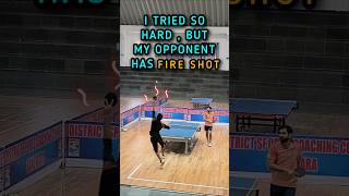 Fire Shots 🔥 My Opponent has Some Serious Skills in Ping Pong 😲 shorts pingpong [upl. by Atahs]