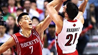 Jeremy Lin 林書豪 2014 04 02火箭vs暴龍 Rockets vs Raptors [upl. by Aisela350]