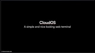 introducing CloudOS A Web terminal no music html css js hard work terminal website [upl. by Kalli]