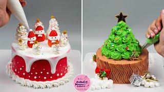 Christmas Cake Decorating Tutorials Ideas For Cake Lovers  How To Make A Cake Recipes Video [upl. by Setiram]