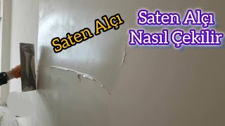 Alçı Nasıl Çekilir  Saten Alçı Nasıl Çekilir [upl. by Nathalia]