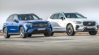 New 2024 MercedesGLC vs 2023 Volvo XC60 Facelift Head2Head [upl. by Medorra]