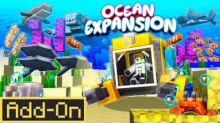 Ocean Expansion  Minecraft Marketplace Addon  Showcase [upl. by Hpesojnhoj402]