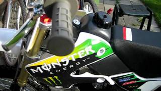 125cc Monster Energy Pitbike  Pitsterpro LXR Replica  Soundtest [upl. by Raimund954]