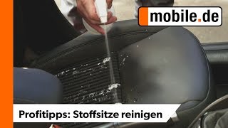 Flecken von Stoffsitzen entfernen  mobilede Profitipps [upl. by Yrrat182]