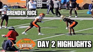 Senior Bowl Practice Day 2 Highlights WRvsDB Matchups🔥 Jerry Rice Son SHOWING OUT [upl. by Ahseinaj773]