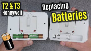 Honeywell Home T2 T3 Battery Replacement [upl. by Eiramlatsyrc]