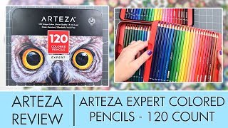 Arteza 120 Count Set Colored Pencil Review [upl. by Briscoe31]