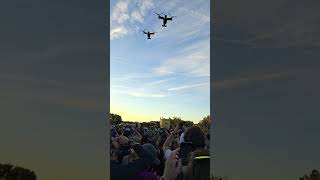 2024 Marine Corps Marathon StartHMX1 quotNighthawksquot flying over in V22 Ospreys runwiththemarines [upl. by Esille301]