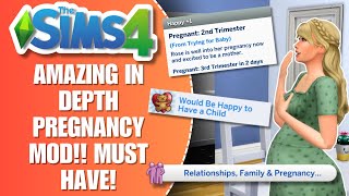 The ONLY Pregnancy Mod Youll Ever Need This is the BEST Pregnancy Mod  The Sims 4 Mod Review [upl. by Sekoorb]