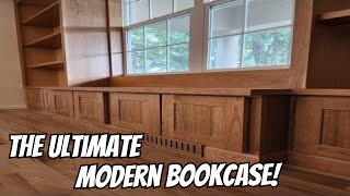 The ULTIMATE Modern Bookcase Installation [upl. by Barrada]