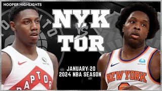 New York Knicks vs Toronto Raptors Full Game Highlights  Jan 20  2024 NBA Season [upl. by Undry57]