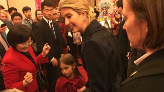 Ivanka Trump at DCs Chinese Embassy to celebrate Spring Festival with daughter Arabella [upl. by Goerke413]