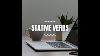 Stative verbs Durağan Eylemler [upl. by Moia]