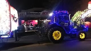 Calistoga Lighted Tractor Parade 2021 [upl. by Ahsekin]