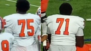 Two Future NFL Offensive Lineman on the same High School Team Ryan Fodje amp Jonte Newman [upl. by Lilian]