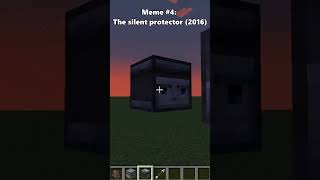 The silent protector meme in minecraft shorts [upl. by Pyne374]