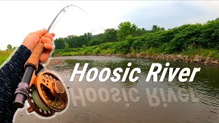 Fly Fishing The HOOSIC RIVER  Hunting Down HUGE Trout [upl. by Standish]