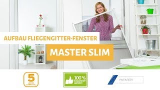 Fliegengitter Fenster Slim MontageVideo [upl. by Euqnomod157]