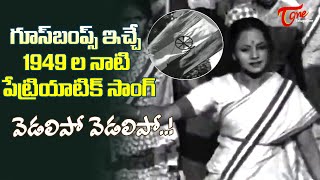 Vedalipo Vedalipo Goosebumps Song  Mana Desam Movie Patriotic Song  1949  Old Telugu Songs [upl. by Ylatfen939]