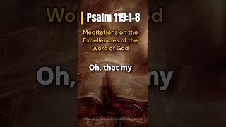 Meditating on Gods Word  Psalm 119 Inspiration [upl. by Neelya]