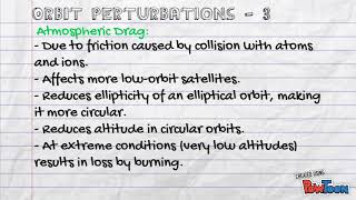 orbital perturbations [upl. by Socram318]