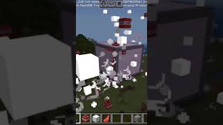 Minecraft destroying big block of tntshorts [upl. by Medrek]