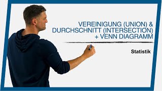 Vereinigung union amp Durchschnitt intersection  Venn Diagramm  Mathe by Daniel Jung [upl. by Adur738]