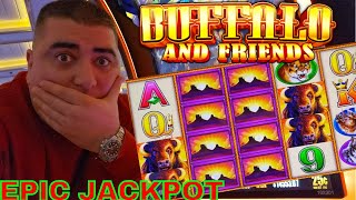 🔴Epic JACKPOT On BRAND NEW BUFFALO Slot Machine [upl. by Sidnala]