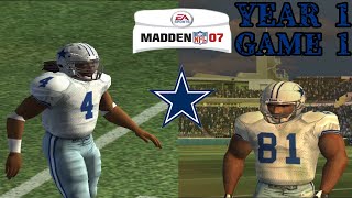 AMERICAN NIGHTMARE  MADDEN 07 DALLAS COWBOYS FRANCHISE [upl. by Zusman52]