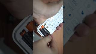 Toshiba AC Remote battery change shots ytshort viral [upl. by Ahsahtan]