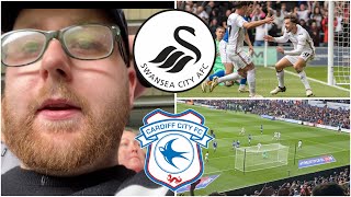 Swansea City 11 Cardiff City  LATE HEARTBREAK IN THE SOUTH WALES DERBY  Match Vlog 125 [upl. by Obeng]