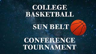 College Basketball Sun Belt Conference Tournament Predictions  2024 [upl. by Yelsek]