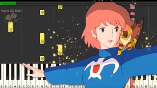 Nausicaa Requiem Piano Tutorial quotLalalaquot in the Valley of the Wind  Joe Hisaishi [upl. by Ztnarf]