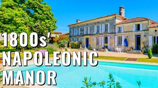 Buy a Napoleonic Manor in France  Modern Luxury amp Historical Charm  A30604JHI16 [upl. by Silrac631]