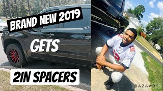 How to install  2 inch spacers  Chevy Silverado  Quick Easy [upl. by Aehsrop]