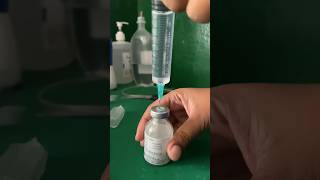 Preparation for co amoxiclav injection🍃🥰😇injectionshortsviralvideo [upl. by Susette]