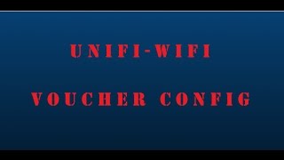 Ubiquiti Networks  UniFi Controller  WiFi Voucher Based Access Setup  506 [upl. by Paulie]