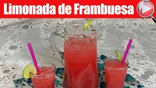 Agua Fresca  Limonada de Frambuesa  Recetas en Casayfamiliatv [upl. by Claudius]