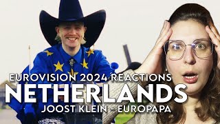 🇳🇱 Joost Klein  Europapa REACTION  Eurovision 2024 Netherlands  Songfestival 2024 [upl. by Anikas]