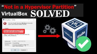 How to Fix Not in a Hypervisor Partition Error [upl. by Hobart]