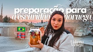 PREPARATIVOS PARA ESCURIDÃO E INVERNO DA NORUEGA \\ Vida na Noruega 🇧🇷🇳🇴 [upl. by Elka]