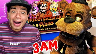 DO NOT ENTER FREDDY FAZBEARS PIZZA PLACE AT 3AM SCARY [upl. by Lyj]