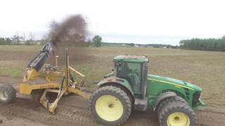 Liebrecht Waterway Ditcher Creating Grass Waterway [upl. by Adnotal]