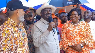 WHAT A SPEECH Raila Odingas powerful speech during Governor Wangas Thanksgiving in Homa Bay [upl. by Abie8]