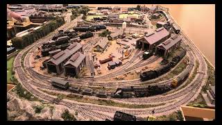 Digital locomotives in action on a model railway [upl. by Eikin]