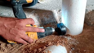 Drain Pipe Line fittings Basin drain pipe bathroom kitchen part 2  ड्रेन पाइप लाइन कैसे फिटिंग करे [upl. by Ardnekat]