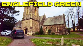 A pleasant stroll around Englefield Green Runnymede Surrey England 4K [upl. by Cindie]